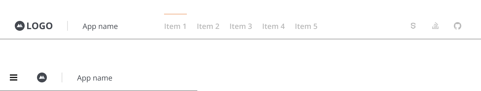 Example showing the compact logo layout construction.